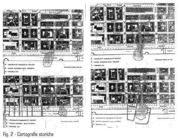 Fig. 2 - Cartografie storiche